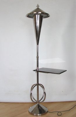 Bauhaus Metal Floor Lamp, 1950s-XHP-1397104