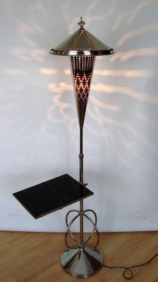 Bauhaus Metal Floor Lamp, 1950s-XHP-1397104