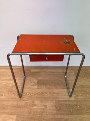 Bauhaus Model R12 Table in Chromed Tubular Steel attributed to Robert Slezak, 1930s-TZ-1802518