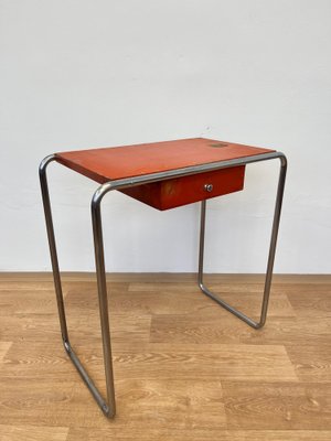 Bauhaus Model R12 Table in Chromed Tubular Steel attributed to Robert Slezak, 1930s-TZ-1802518