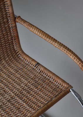 Bauhaus MR20 Cantilever Chair in Rattan Cane and Steel attributed to Ludwig Mies van der Rohe, 1970s-WRF-1757372