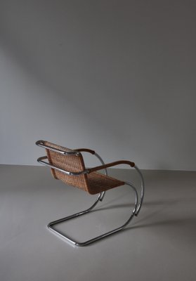 Bauhaus MR20 Cantilever Chair in Rattan Cane and Steel attributed to Ludwig Mies van der Rohe, 1970s-WRF-1757372