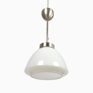 Bauhaus Nickel Plated Adjustable Ceiling Lamp, 1930s-VHD-1778036