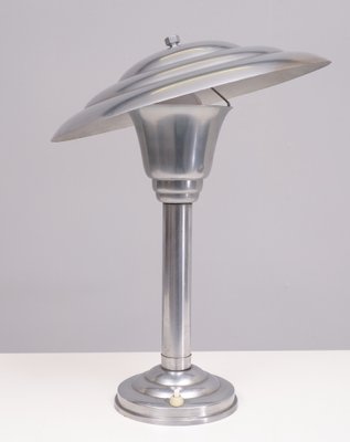 Bauhaus Nickel Table Lamp, Germany, 1920s-GCG-1804001