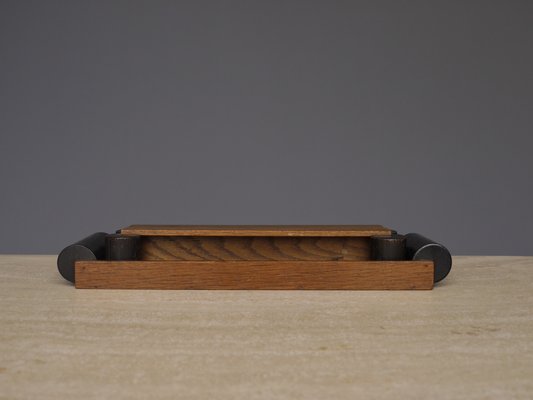 Bauhaus Oak Desk Organizers, 1930s, Set of 3-ZBW-1449653