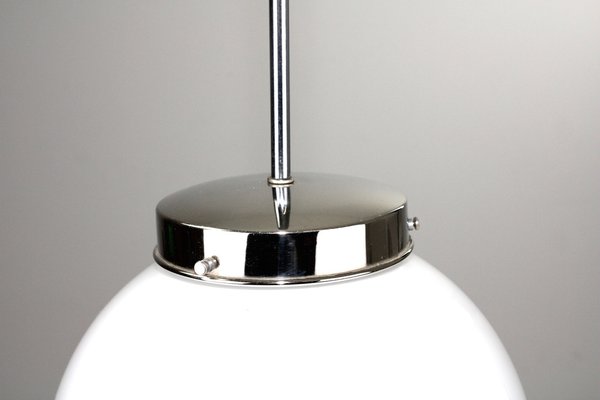 Bauhaus Opal Glass Ball Light, 1930s-ZWH-1311347