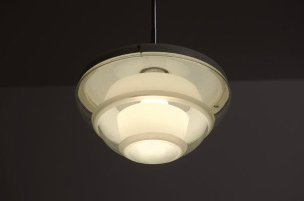 Bauhaus Opaline Glass Pendant Lamp in the Style of Poul Henningsen, 1930s-AX-736258