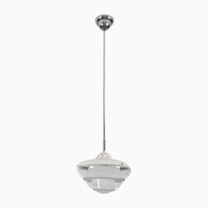 Bauhaus Opaline Glass Pendant Lamp in the Style of Poul Henningsen, 1930s-AX-736258