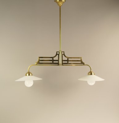 Bauhaus Pendant Lamp in Brass, 1920s-KDB-1771344