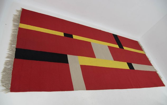 Bauhaus Rug, Czechoslovakia, 1940s-TZ-1398625