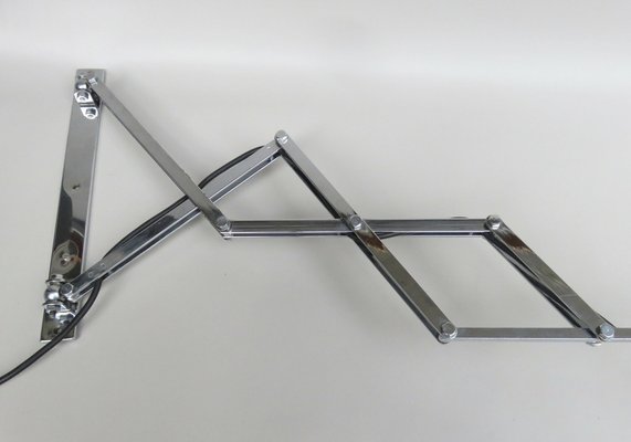 Bauhaus Scissor lamp in Chrome-Plated Brass, 1930s-EY-1821362