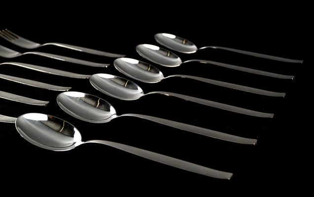 Bauhaus Silver-Plated Model Smalcalda 288 Cutlery by Günter Reißmann, 1960s, Set of 18-VLO-1347397