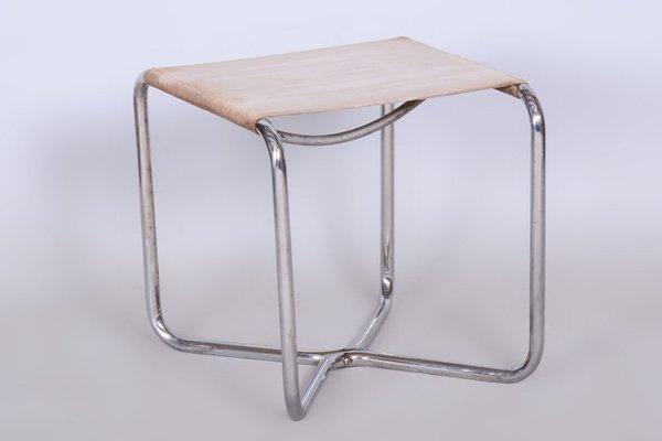 Bauhaus Stool in Chrome-Plated Steel from Mücke Melder, Czechia, 1930s-WHY-1705623