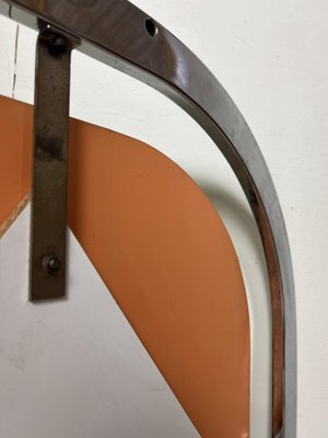 Bauhaus Style Chromed Steel Floating Mirror, France 1950s-WZZ-1338426