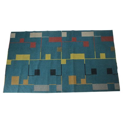 Bauhaus Style Geometric Rug, 1940s-TZ-1149648