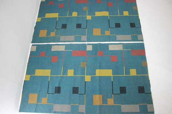 Bauhaus Style Geometric Rug, 1940s, Set of 2-TZ-1149646