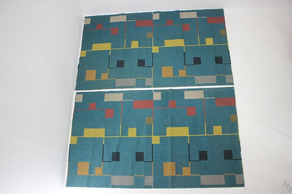 Bauhaus Style Geometric Rug, 1940s, Set of 2-TZ-1149646