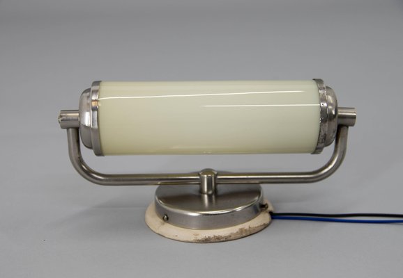 Bauhaus Style Nickel-Plated Wall Lamp, 1930s-TZ-1162547