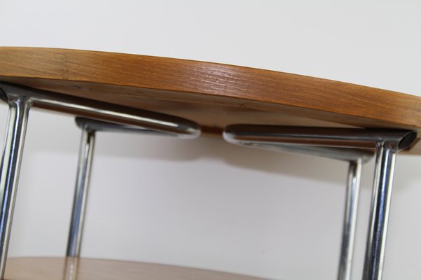 Bauhaus Style Steel Tube Table with Trumpet Legs, 1940s-ZWH-1279040