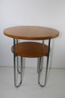 Bauhaus Style Steel Tube Table with Trumpet Legs, 1940s-ZWH-1279040