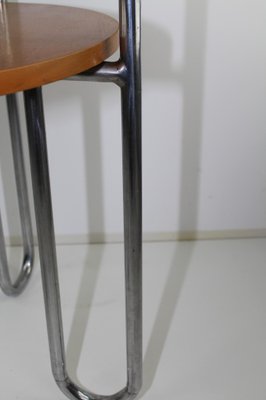 Bauhaus Style Steel Tube Table with Trumpet Legs, 1940s-ZWH-1279040