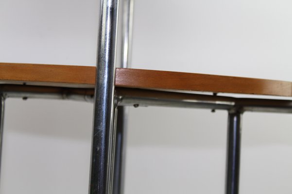 Bauhaus Style Steel Tube Table with Trumpet Legs, 1940s-ZWH-1279040