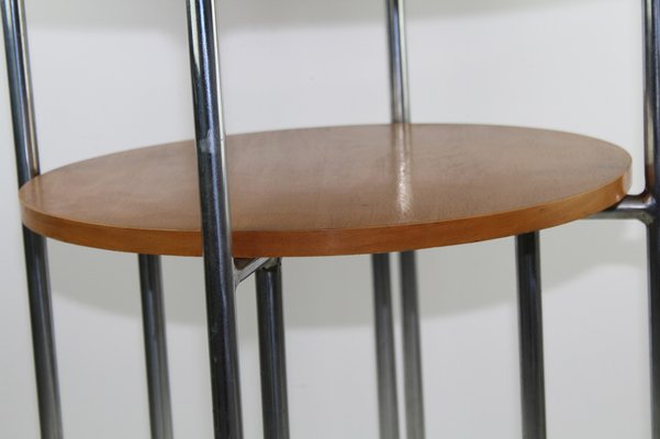 Bauhaus Style Steel Tube Table with Trumpet Legs, 1940s-ZWH-1279040