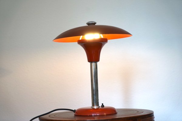 Bauhaus Table Lamp by Max Schumacher for Metalwerk Werner Schröder Lobenstein, 1940s-CIP-2026986