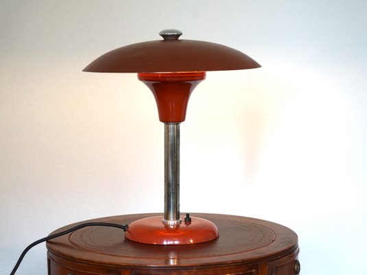 Bauhaus Table Lamp by Max Schumacher for Metalwerk Werner Schröder Lobenstein, 1940s-CIP-2026986