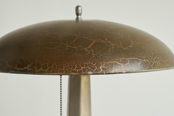 Bauhaus Table Lamp in Metal and Marble, 1920s-FEW-2024230