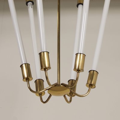 Bauhaus Tl KH 620 Pendant Light in Brass from Technische Unie, 1950s-ZT-988039