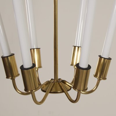 Bauhaus Tl KH 620 Pendant Light in Brass from Technische Unie, 1950s-ZT-988039