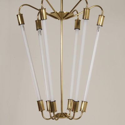 Bauhaus Tl KH 620 Pendant Light in Brass from Technische Unie, 1950s-ZT-988039