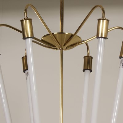 Bauhaus Tl KH 620 Pendant Light in Brass from Technische Unie, 1950s-ZT-988039