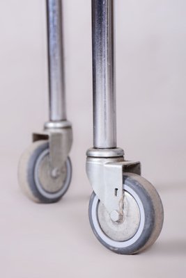 Bauhaus Trolley in Chrome-Plated Steel and Glass, Germany, 1940s-WHY-1795934