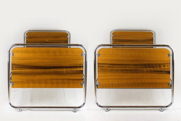 Bauhaus Tubular Steel Beds, 1940s, Set of 2-WVS-2017289