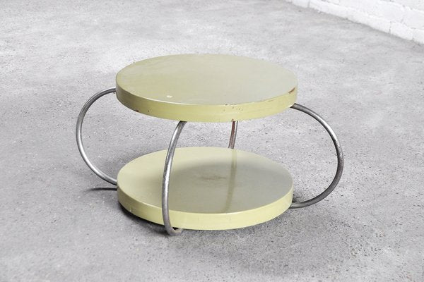 Bauhaus Tubular Steel Coffee Table, 1930s-WUY-1304155