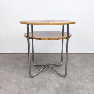 Bauhaus Tubular Steel Side Table by Hynek Gottwald, 1930s-TLV-2016391