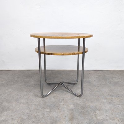 Bauhaus Tubular Steel Side Table by Hynek Gottwald, 1930s-TLV-2016391