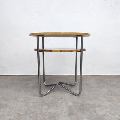 Bauhaus Tubular Steel Side Table by Hynek Gottwald, 1930s-TLV-2016391