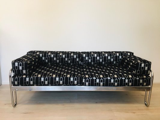 Bauhaus Tubular Steel Sofa from Mucke Melder, 1930s-YNX-1079273