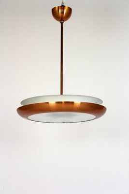 Bauhaus Ufo Pendant Lamp by Josef Hurka for Napako, 1930s-WVS-2034491