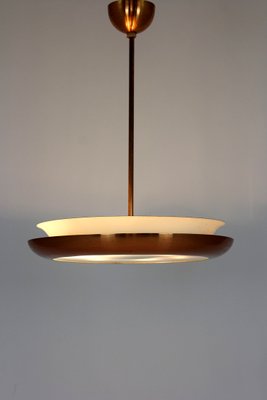 Bauhaus Ufo Pendant Lamp by Josef Hurka for Napako, 1930s-WVS-2034491