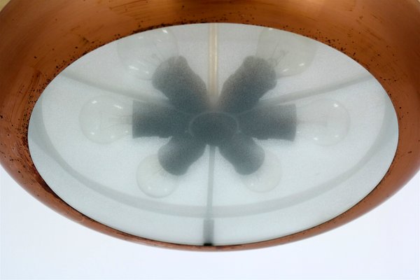 Bauhaus Ufo Pendant Lamp by Josef Hurka for Napako, 1930s-WVS-2034491