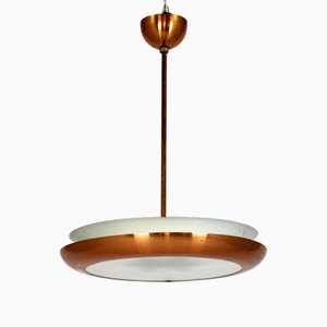 Bauhaus Ufo Pendant Lamp by Josef Hurka for Napako, 1930s-WVS-2034491