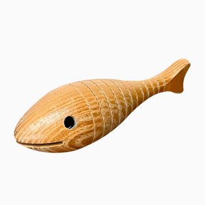 Bauhaus Urfisch Fish Rattle by Hugo Kükelhaus for Hohenfried Werkstätten, 1940s-UAH-1760246