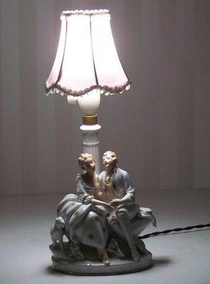 Bavarian Table Lamp from Gerold Porzellan, 1940s-TZ-1216222