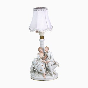 Bavarian Table Lamp from Gerold Porzellan, 1940s-TZ-1216222