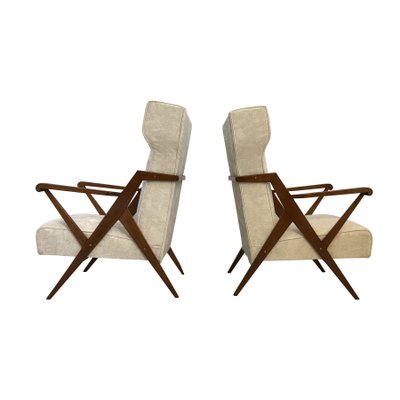 BBPR Lounge Chairs by Gianluigi Banfi, Lodovico Belgiojoso, Enrico Peressutti & Ernesto Nathan Rogers, 1950s, Set of 2-YSU-690435