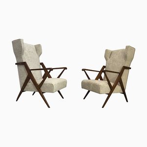 BBPR Lounge Chairs by Gianluigi Banfi, Lodovico Belgiojoso, Enrico Peressutti & Ernesto Nathan Rogers, 1950s, Set of 2-YSU-690435